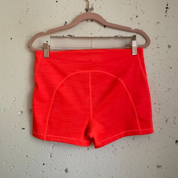 Athleta | Racing Red/Orange Ultimate 3" Short Medium - Picture 3 of 4